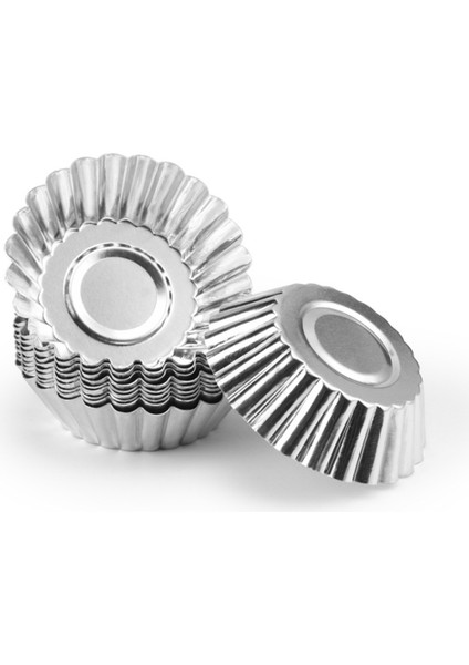 Yapışmaz Dalgalı Alüminyum Alaşımlı Yumurta Tatlı Kalıbı Çiçek Şekli Tekrar Kullanılabilir Cupcake ve Muffin Pişirme Kabı Turta Panları (Yurt Dışından)