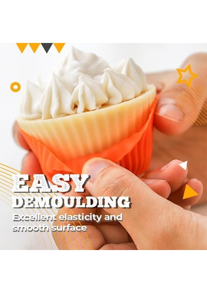 Gül Kırmızı Stili Yuvarlak Pişirme Kupları Silikon Kek Kalıbı Muffin Cupcake Pişirme Kalıpları Mutfak Pişirme Ekipmanları Yapımı Dıy Kek Dekorasyon Araçları (Yurt Dışından) indirimleri