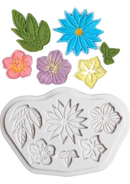 T015 Stili Petal Çiçek Yaprak Şekli Silikon Kalıp Pasta Dekorasyon Araçları Çikolata Cupcake Pişirme Gumpaste Kalıp (Yurt Dışından)
