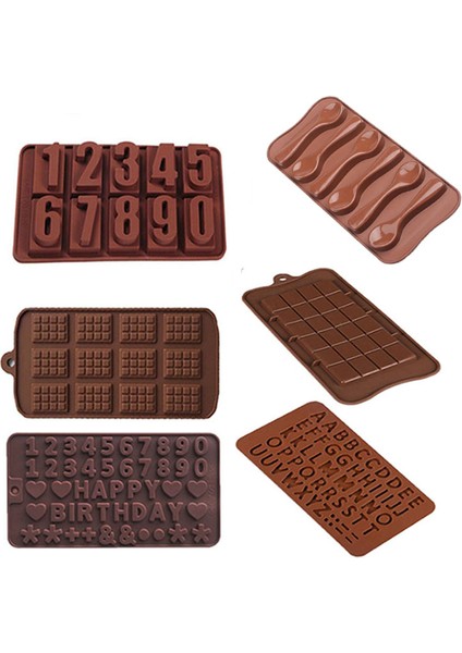 Stil 11 Stil Kek Süsleme Araçları Silikon Çikolata Kalıbı Harf ve Rakam Fondan Kalıplar Kurabiye Fırın Araçları Kaşık Kalıpları 3D Yapım Kiti (Yurt Dışından) modelleri