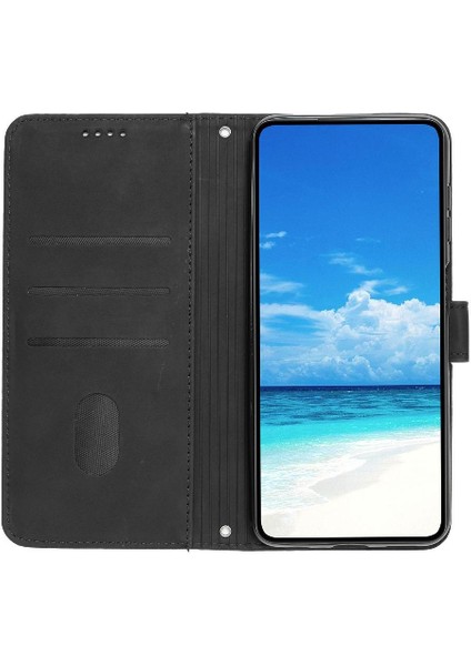 Tecno Pova 6 Neo Aşk Cüzdan Için Flip Case Yan Toka Pu Deri Kart (Yurt Dışından)