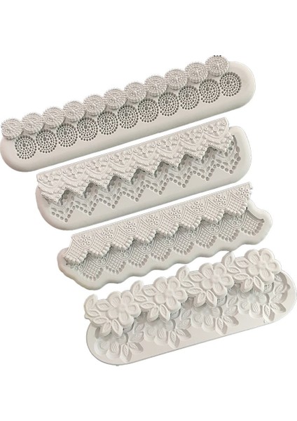 Ordu Yeşili Tarzı Avrupa Tarzı Çiçek Yuvarlak Dantel Fondan Silikon Kalıp Uzun Pasta Çevresi Pasta Süsleme Kabartma Baskı Aracı (Yurt Dışından) fiyatları