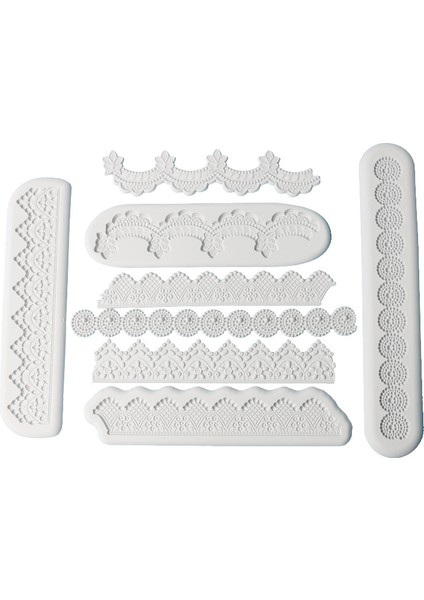 Ordu Yeşili Tarzı Avrupa Tarzı Çiçek Yuvarlak Dantel Fondan Silikon Kalıp Uzun Pasta Çevresi Pasta Süsleme Kabartma Baskı Aracı (Yurt Dışından) modelleri