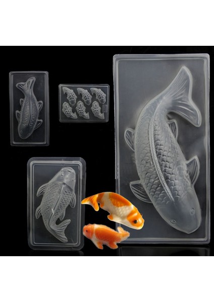 Orta Koi Balığı Stili 3D Plastik Balık Kek Çikolata Kalıbı Jöle El Yapımı Şeker Hamuru Kalıbı Dıy Sıcak Pişirme Araçları El Yapımı Sabun Kalıbı Balık Çatal Kuyruk (Yurt Dışından) fiyatları