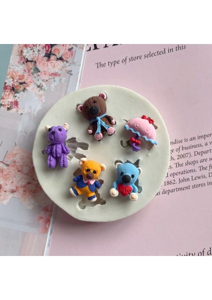 No.3 Tarzı Çeşitli Ayı Şeklinde Silikon Kalıp Pasta Süsleme Araçları Çikolata Cupcake Pişirme Fondan Kalıp (Yurt Dışından) fırsatları