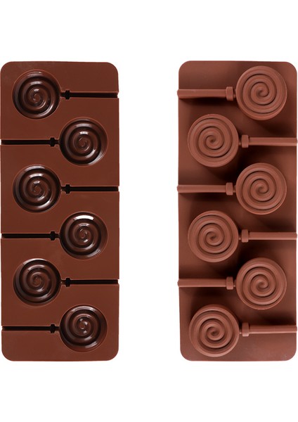 Pembe5 Tarzı Silikon Lolipop Kalıpları Çikolata ve Şeker Kalıpları Kek Kalıbı Dıy Çeşitli Şekiller Pasta Dekorasyonu Form Silikon Fırın Kalıbı (Yurt Dışından)
