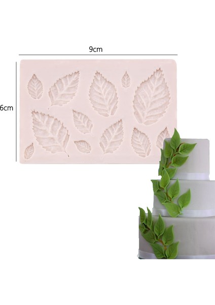 Gül Tarzı 3D Silikon Çeşitli Şekil Kalıplar Akçaağaç Yaprağı Fondan Yapışmaz Pişirme Çikolata Cupcake Pişirme Kalıbı Dıy Pasta Dekorasyon Kalıbı (Yurt Dışından)