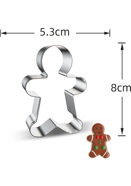 No.9 Tarzı Noel Kalıp Paslanmaz Çelik Bisküvi Kalıbı Dıy Noel Kurabiye Kesici Kalıp Pasta Geyik Noel Baba Kar Tanesi Zencefil Adam Hediye (Yurt Dışından)