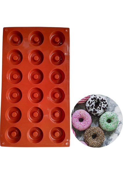 29X17CM Tarzı 18 Boşluklu Savarin Sabun Kalıbı Mutfak Kek Kalıbı Muffin Cupcake Tava Kalıbı Dıy Silikon Jöle Polimer Kil El Sanatları Kalıpları (Yurt Dışından) fiyatları