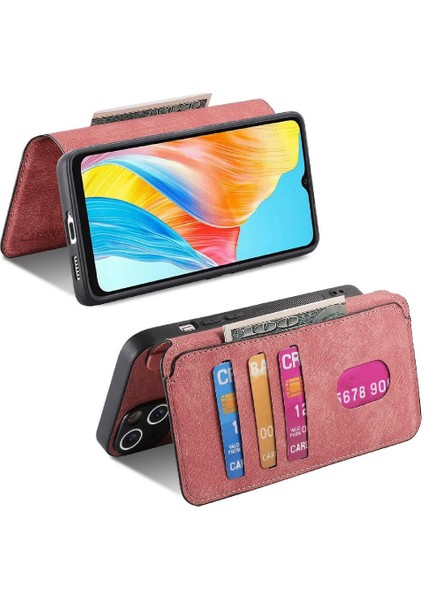 Oppo A38 4g Kart Standı Cüzdan Retro Mıknatıs Koruyucu Malzeme Için Flip Case (Yurt Dışından) fırsatları
