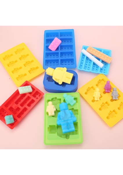 Ordu Yeşili Tarzı Üçlü Robot Pasta Kalıbı 3D Silikon Mousse Çikolata Şeker Hamuru Tatlı Pişirme Kalıbı Fondan Pasta Dekorasyon Aracı (Yurt Dışından) modelleri