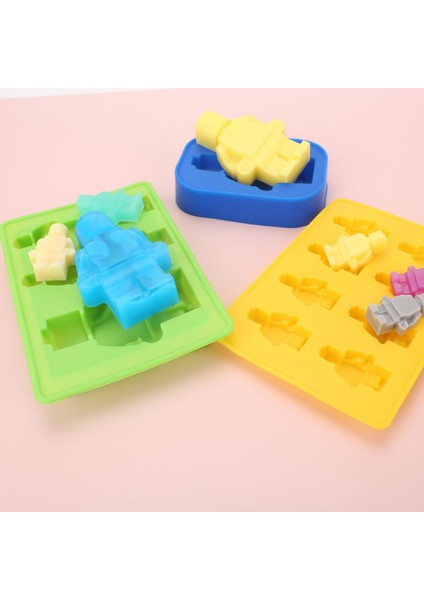 Ordu Yeşili Tarzı Üçlü Robot Pasta Kalıbı 3D Silikon Mousse Çikolata Şeker Hamuru Tatlı Pişirme Kalıbı Fondan Pasta Dekorasyon Aracı (Yurt Dışından) fırsatları