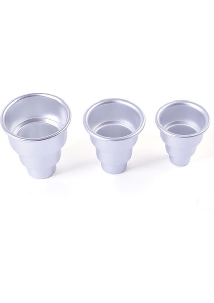 Trompet Tarzı Pratik Özel Puding Kalıbı Kendin Yap Mini 3 Katlı Cupcake Puding Çikolata Kek Kalıbı Fırın Tepsisi Kalıp Parti Yiyecek. (Yurt Dışından)