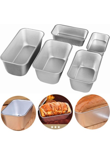 138X80X38MM Stili Fırın Tepsi Alüminyum Kar Tost Kutusu Peynir Kutusu Pişirme Kızartma Brownie Dikdörtgen Kek Küçük Tost Ekmek Kalıbı Kek Kalıp 2021 (Yurt Dışından)