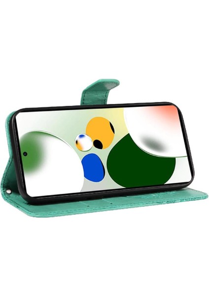 Xiaomi Poco X5 Pro 5g Için Flip Case Kredi Kartı Yuvası ile Kabartmalı Yüksek (Yurt Dışından)