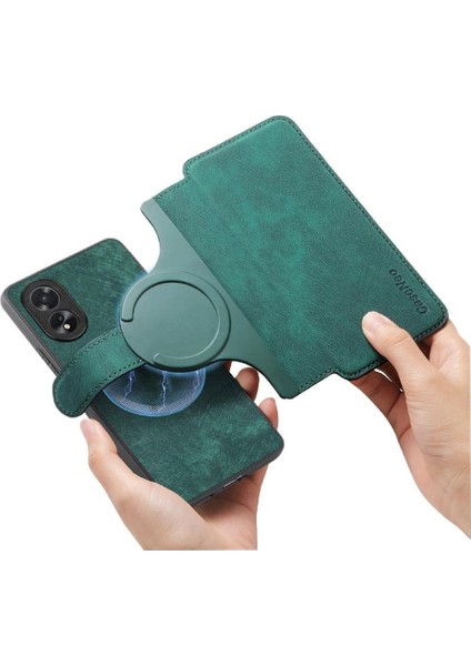 Oppo A38 4g Kart Standı Cüzdan Retro Mıknatıs Koruyucu Malzeme Için Flip Case (Yurt Dışından) indirimleri