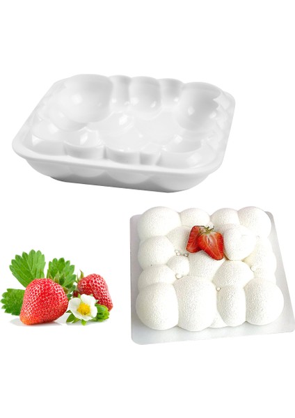 Tuğla Kırmızısı Stili Silikon Kek Kalıbı Yapışmaz Isıya Dayanıklı Yeniden Kullanılabilir Pişirme Aracı Tepsi Dıy Doğum Günü Noel Fırın Malzemeleri Bulut Şekilli Mousse Kalıbı (Yurt Dışından) fiyatları