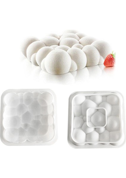 Tuğla Kırmızısı Stili Silikon Kek Kalıbı Yapışmaz Isıya Dayanıklı Yeniden Kullanılabilir Pişirme Aracı Tepsi Dıy Doğum Günü Noel Fırın Malzemeleri Bulut Şekilli Mousse Kalıbı (Yurt Dışından) fırsatları