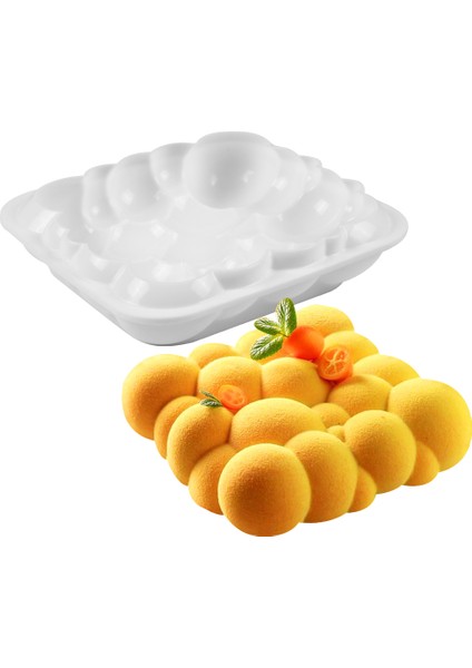 Tuğla Kırmızısı Stili Silikon Kek Kalıbı Yapışmaz Isıya Dayanıklı Yeniden Kullanılabilir Pişirme Aracı Tepsi Dıy Doğum Günü Noel Fırın Malzemeleri Bulut Şekilli Mousse Kalıbı (Yurt Dışından) indirimleri