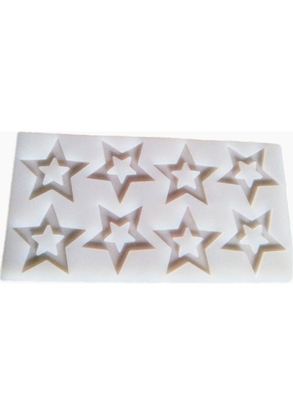 Kar Tanesi Stili Sıcak Kek Süsleme Araçları Kendin Yap 3D Yıldız Şekilli Silikon Kalıp Cupcake Silikon Kalıp Çikolata Kalıbı Dekor Muffin Tavası Fırın Şablonu (Yurt Dışından)