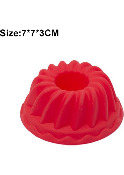 1 Adet Kırmızı Stil Yeniden Kullanılabilir Spiral Halka Pişirme Silikon Kalıp Donut Fırın Kupalar Kek Cupcake Liner Fırın Kalıbı Mutfak Ekmek Kek Süsleme Aracı (Yurt Dışından)