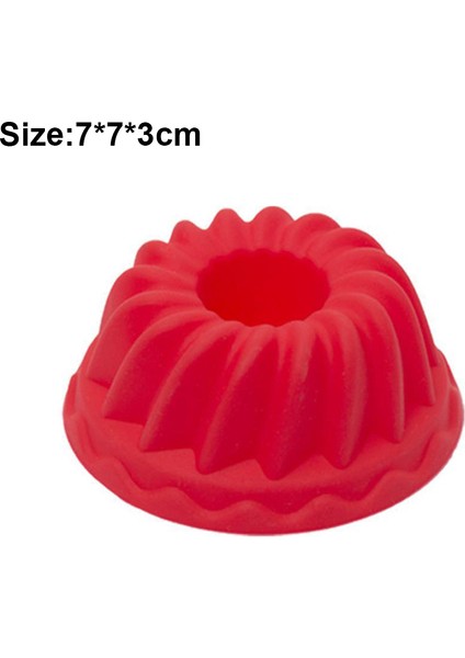 1 Adet Kırmızı Stil Yeniden Kullanılabilir Spiral Halka Pişirme Silikon Kalıp Donut Fırın Kupalar Kek Cupcake Liner Fırın Kalıbı Mutfak Ekmek Kek Süsleme Aracı (Yurt Dışından)