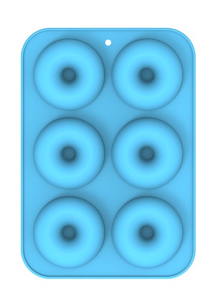 Mavi Stil Silikon Kalıp Fırın Tepsisi Pastacılık ve Fırıncılık Aksesuarları Kek Araçları Donut Kalıbı Şekerleme Kalıpları Çikolata Donut Kalıpları Yapımı (Yurt Dışından)