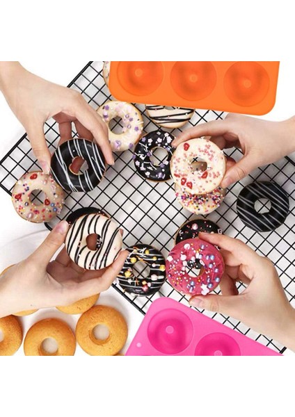 Mavi Stil Silikon Kalıp Fırın Tepsisi Pastacılık ve Fırıncılık Aksesuarları Kek Araçları Donut Kalıbı Şekerleme Kalıpları Çikolata Donut Kalıpları Yapımı (Yurt Dışından) fırsatları