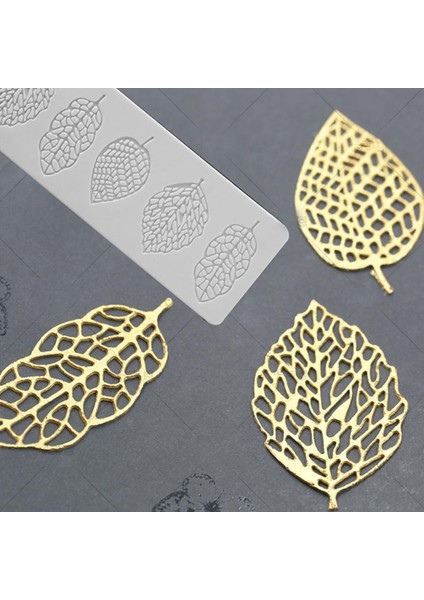 D Stili Silikon Yaprak Şekilli Fondan Kalıplar Çikolata Kalıbı Pasta Süsleme Pişirme Gumpastes Kalıplar Buhar Fırını ve Reçine Için Uygun (Yurt Dışından) fırsatları