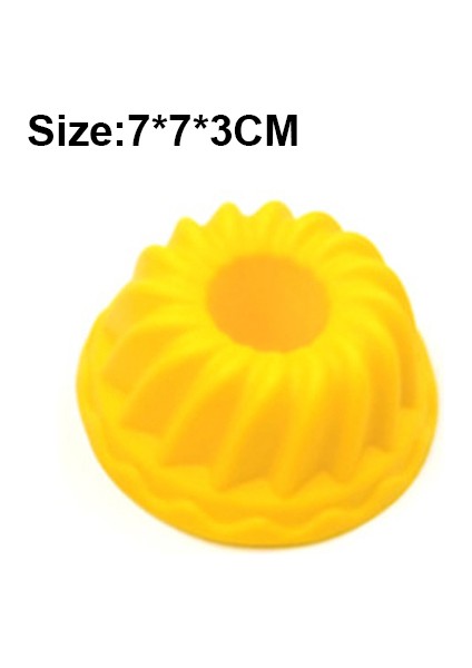 1 Adet Sarı Stil Yeniden Kullanılabilir Spiral Halka Pişirme Silikon Kalıp Donut Fırın Kupalar Kek Cupcake Liner Fırın Kalıbı Mutfak Ekmek Kek Süsleme Aracı (Yurt Dışından)