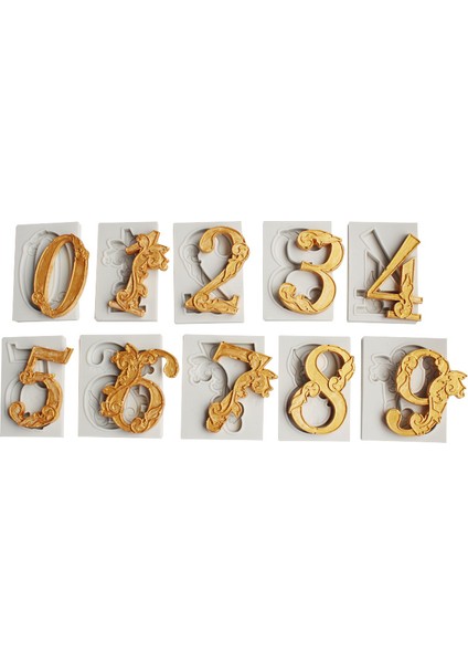No.8 Stili Aouke Dijital Kalıp Dıy Pasta Süsleme Aksesuarları Dijital Pasta Doğum Günü Kalıbı Çikolata Kalıbı Puding Silikon Kalıp (Yurt Dışından) fiyatları