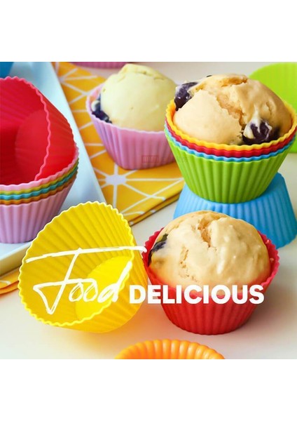 Gül Kırmızı Stili Silikon Cupcake Kalıbı Kendin Yap Krem Glasür Keki Yeniden Kullanılabilir Muffin Yapışmaz Kalıplar Mutfak Fırın Aksesuarları Dekorasyon Araçları (Yurt Dışından) fırsatları