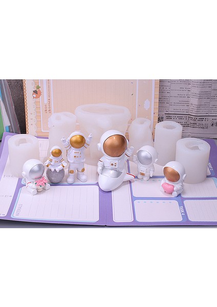 Çikolata Tarzı 6 Astronot Silikon Kalıp Fondan Çikolata Epoksi Şeker Hamuru Kalıp Pastacılık Cupcake Dekorasyon Mutfak Aksesuarları Aracı (Yurt Dışından) modelleri