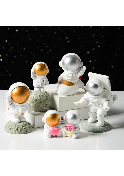 Çikolata Tarzı 6 Astronot Silikon Kalıp Fondan Çikolata Epoksi Şeker Hamuru Kalıp Pastacılık Cupcake Dekorasyon Mutfak Aksesuarları Aracı (Yurt Dışından) fırsatları