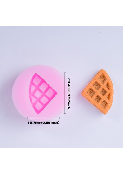 YF062 Vafle Kurabiye Silikon Kalıp - Vafle Bisküvi Kalıp Cupcake Topper Fondan Şeker Reçine Takı Şansı (Yurt Dışından)