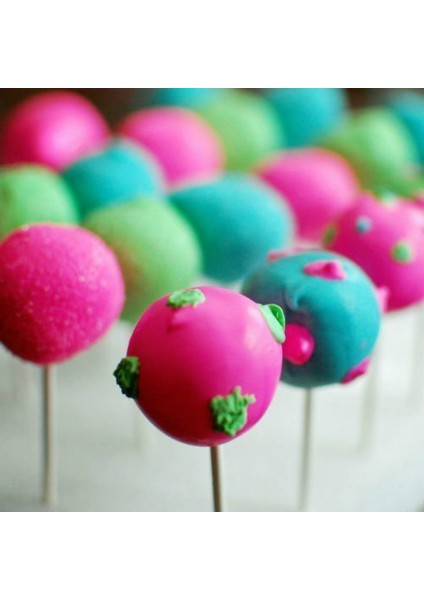 Pembe Tarzı 20 Delikli Silikon Çikolata Kalıbı Pop Kek Çubuğu Cupcake Kalıbı Şeker Yapıcı Lolipop Küre Fırın Kalıbı Buz Tepsisi Kendin Yap Seti (Yurt Dışından)