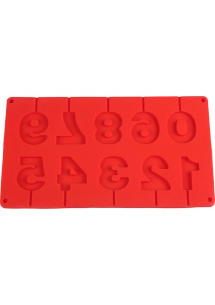 Kırmızı Stil Silikon Lolipop Kalıbı Buz Şeker Çikolata Kalıpları Fırın Aracı Şekilli Isıya Dayanıklı Pasta Dekorasyon Araçları Pasta Araçları (Yurt Dışından)