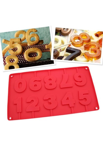 Kırmızı Stil Silikon Lolipop Kalıbı Buz Şeker Çikolata Kalıpları Fırın Aracı Şekilli Isıya Dayanıklı Pasta Dekorasyon Araçları Pasta Araçları (Yurt Dışından) fiyatları