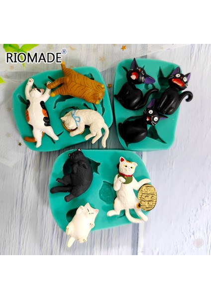 F0564XM Stili Kedi Silikon Kalıp Sevimli Kedi Stilleri Fırıncılık Fondan Pasta Süsleme Araçları Çikolata Şeker Cupcake Kendin Yap Mutfak Fırın Kalıbı (Yurt Dışından) fırsatları