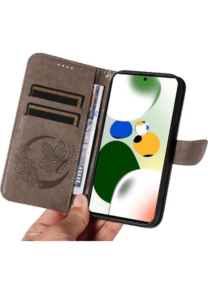 Xiaomi Poco X5 Pro 5g Için Flip Case Kredi Kartı Yuvası ile Kabartmalı Yüksek (Yurt Dışından)