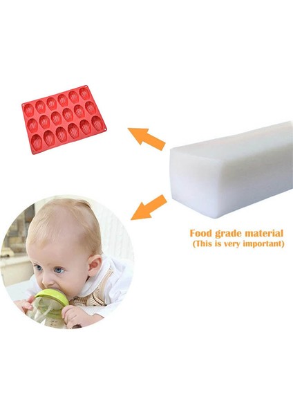 Rastgele Renk Stili 18 Parça Madeleine Kabuk Kek Kalıbı Gıda Sınıfı Silikon Kurabiye Kalıbı Fırın Malzemeleri Non-Stick Kolay Çıkarılabilir Bpa Içermez (Yurt Dışından) fırsatları