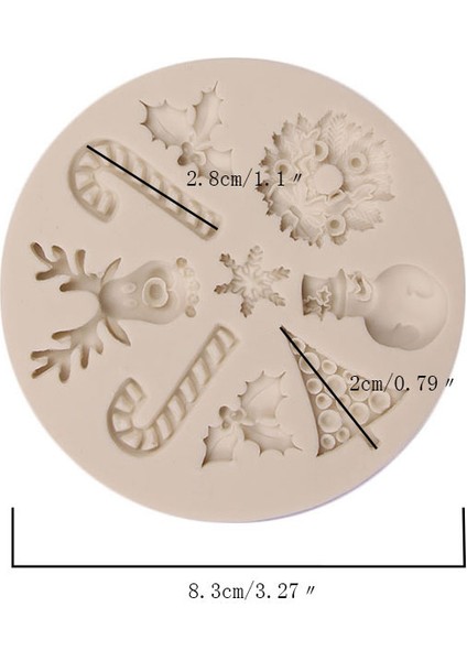 C Stili 3D Noel Kar Tanesi Silikon Fondan Kalıp Pasta Dekorasyon Sınır Pişirme Kalıbı (Yurt Dışından)