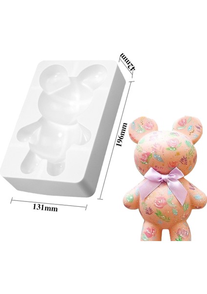 Stil Bir Stil Büyük Boy 3D Sevimli Bebek Ayı Silikon Mousse Kalıbı Yaratıcı Kırılabilir Çikolata Kalıbı Pasta Dekorasyon Araçları Fırın Aksesuarları (Yurt Dışından)