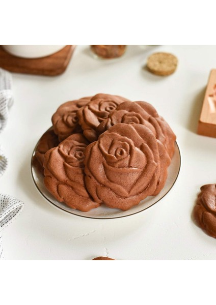 No.5 Tarzı Ahşap Provence Kurabiye Kalıbı Pres 3D Kek Kabartma Pişirme Kalıbı Araçları Gül Çiçeği Zencefilli Bisküvi Kurabiye Damga Fırın (Yurt Dışından) fırsatları