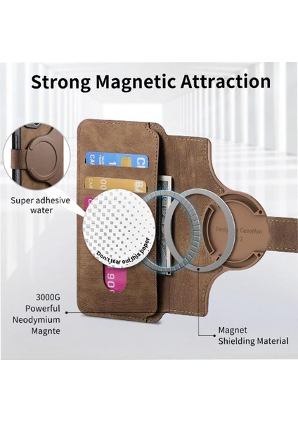 Huawei Pura 70 Için Flip Case Retro Kart Standı Cüzdan Mıknatıs Koruyucu (Yurt Dışından)