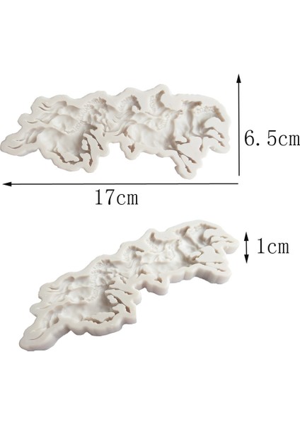 J136 Stili 3D Koşan At Şekilli Sıvı Silikon Kalıp Fondan Dıy Yumuşak Seramik Kil Araçları Pasta Süsleme Sabun Kil Kalıplar Bebek Doğum Günü (Yurt Dışından)