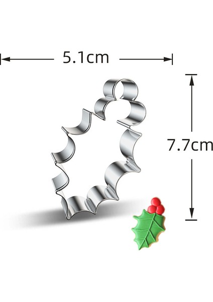 No.11 Stili Noel Kalıp Paslanmaz Çelik Bisküvi Kalıbı Dıy Noel Kurabiye Kesici Kalıp Pasta Geyik Noel Baba Kar Tanesi Zencefil Adam Hediye (Yurt Dışından)