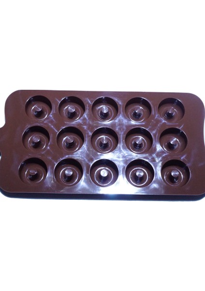 1 Adet Kahverengi Tarzı 15 Hücre Kahverengi Silikon Malzeme Küçük Donut Kalıpları Mutfak Fırın Araçları Pasta Süsleme Şekerleme Kalıpları (Yurt Dışından) fırsatları