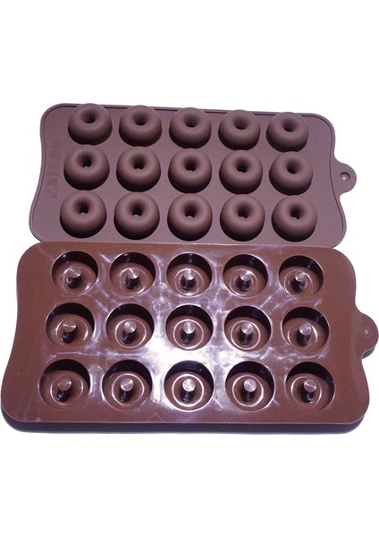 1 Adet Kahverengi Tarzı 15 Hücre Kahverengi Silikon Malzeme Küçük Donut Kalıpları Mutfak Fırın Araçları Pasta Süsleme Şekerleme Kalıpları (Yurt Dışından) indirimleri
