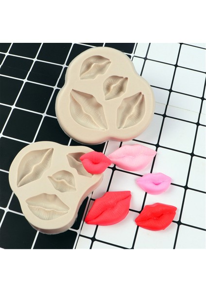 C Stili Dudak Kalp Şekilleri Gıda Sınıfı Silikon Kalıp Şeker Hamuru Kurabiye Cupcake Çikolata Pişirme Kalıbı Fondan Pasta Dekorasyon Araçları (Yurt Dışından) modelleri